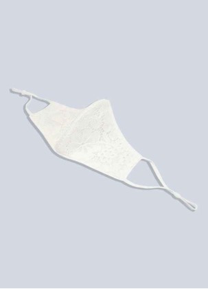 Buckect Non-Medical Ivory Lace Reusable Face Mask