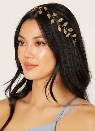 Gilded laurel Leaf Headband