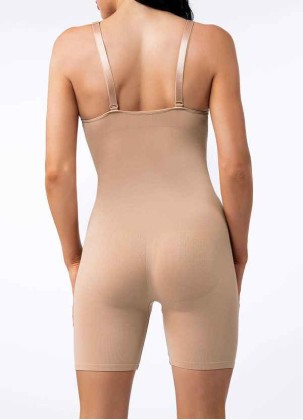Knee Length Tummy Control Bodysuit Shaper