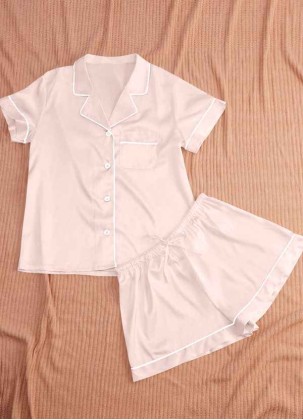 Amber Satin Pajama Set