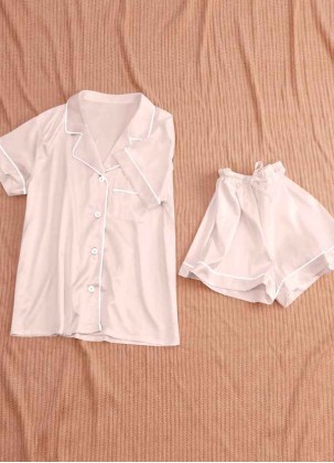 Amber Satin Pajama Set