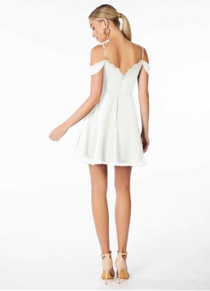 AZ Occasions Mini Lace and Chiffon Skirt Dress
