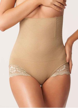 High Waisted Control Butt Lifter Lace Panty