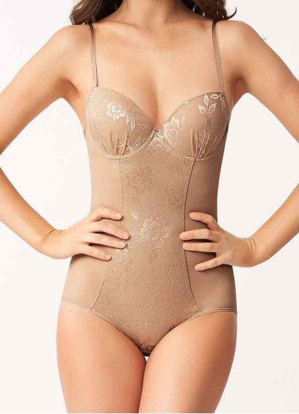One Piece Seamless Lacey Shaping Bodysuit